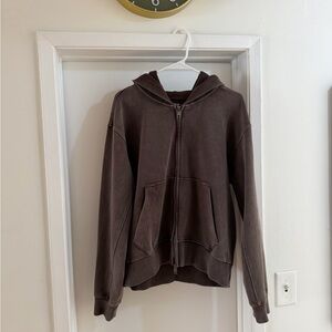 Abercrombie & Fitch Brown Hoodie Jacket